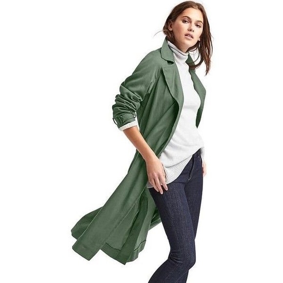 GAP Jackets & Blazers - Gap Olive Green Classic Trench Coat